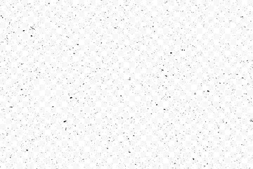 Old grunge black texture. Dark weathered overlay pattern sample on transparent background. Screen background. Vector. - obrazy, fototapety, plakaty