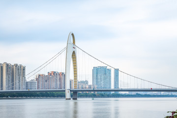 Scenery of Liede Bridge, Guangzhou, Guangdong, China