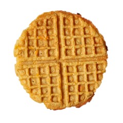 waffle isolated on white background