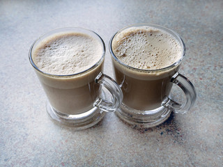 two cups of coffee