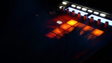 when you have the beat in your mind and playing your machine at night.