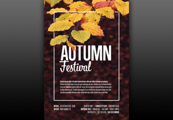 Autumn Festival Event Poster Layout