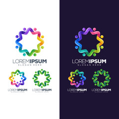 circle colorful logo design