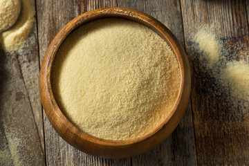 Fototapeta na wymiar Dry Organic Semolina Durum Flour