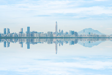 Shenzhen City, Guangdong Province, China City Skyline Scenery