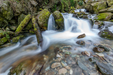 Photo of milky water stream in himalayas - waterfall