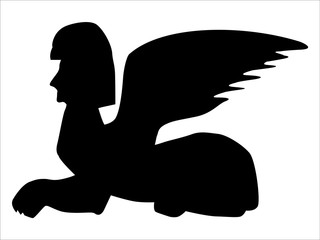 silhouette of sphinx