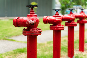 Red fire hydrant outdoors during the day