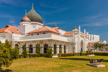 Fototapeta na wymiar View of Kapitan Keling mosque in george town malaysia