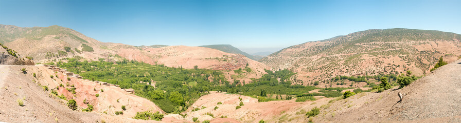 Fototapeta na wymiar Panoramic view of the Atlas Mountains, Morocco
