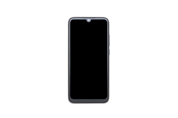Isolated Mobile Phone in Vertical Position