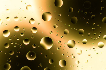 Close-up shot of water drops. Abstract background.