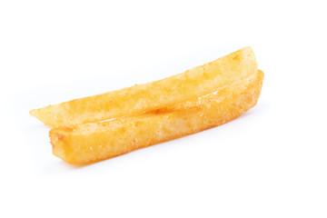 french fries on white background