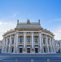 Fototapeta na wymiar Burgtheater on the Ringstrasse in Vienna, Austria