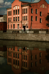 Naklejka premium House above water