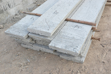 stack of precast concrete