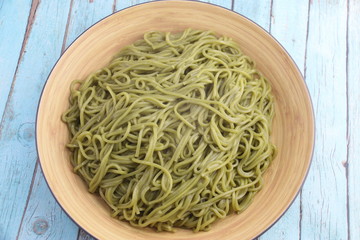 Pâtes au matcha