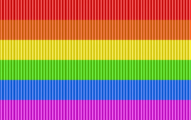 3d rendering. modern lgbt rainbow color flag wall design background.