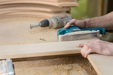 Carpentry workshop routine.