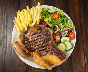 Filete con patatas