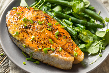 Homemade Organic Salmon Steak