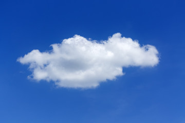 Naklejka na ściany i meble lonely cloud on you / simple photo on a bright Sunny day