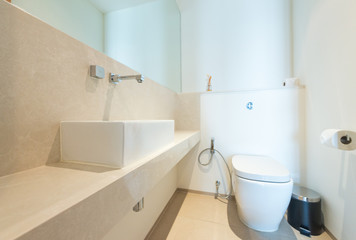 Modern bathroom in luxury house 