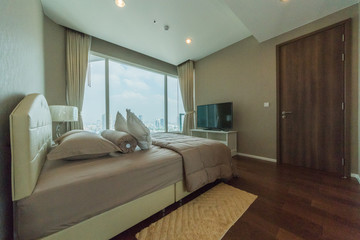 luxury studio apartment with a free layout in a loft style.