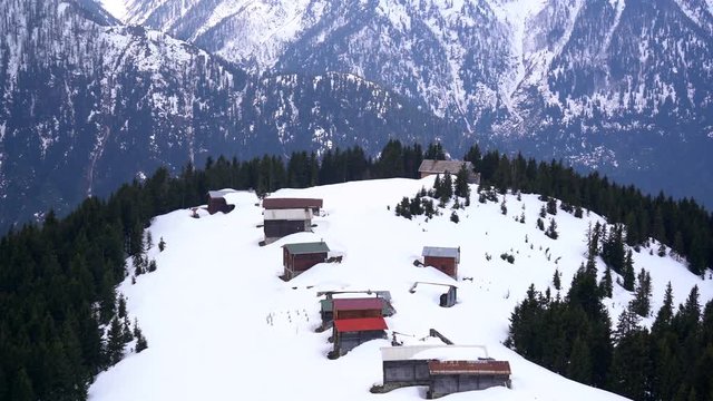 Pokut plateau under snow in the Black Sea and Rize Turkey 3