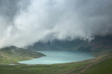 View of Gangbal Lake as seen from Zacchi Paas(Great Lakes Trek)