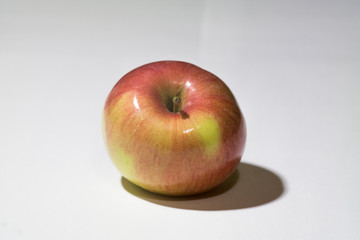 red apple on white background