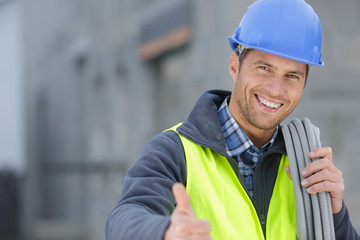 portrait of a worker in factory
