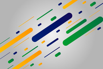 Gray background with green, yellow an blue lines. Ready to use in web banners, social media, presentation, flyers, posters and wallpapers. American Championship. Brazilian Soccer cup.
