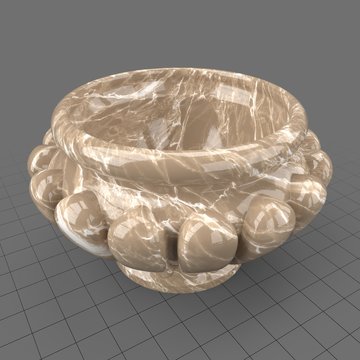 Marble urn planter