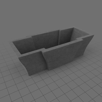 Large concrete planter
