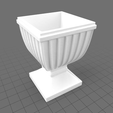Fluted urn planter