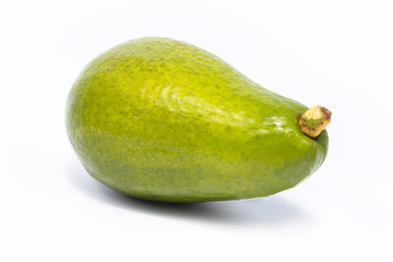 Exotic fruit perfect for advertising use. Typical Brazilian fruit known as avocado, in isolated background in high resolution photo.