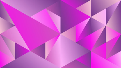 Polygonal minimal multicolored geometric gradient triangle background