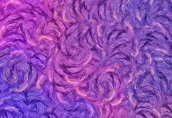 Abstract painting impressionism wall art print example with oil imitation in Vincent Van Gogh style. Artistic contemporary design decor elements. Pop modern abstraction with vibrant bright strokes.