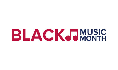 Black Music Month in June. African-American Music Appreciation Month. Celebrated annual in United States. Music concept. Poster, card, banner and background. Vector illustration