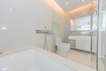 bathroom with a beautiful interior .