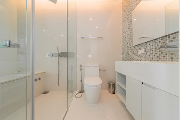 bathroom with a beautiful interior .