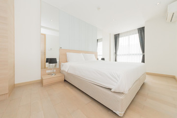 New modern bedroom in a apartment