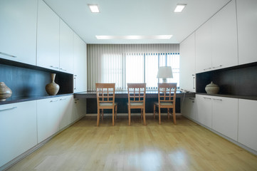 Modern, bright, clean, kitchen interior