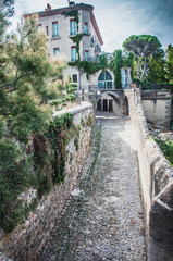 Ramparts of the Medieval City of Carcassonne in France