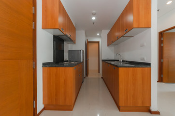 Modern, bright, clean, kitchen interior
