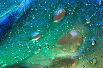 Abstract gradient background slime with air bubbles