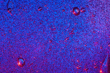 Transparent slime with glittering multicolor particles