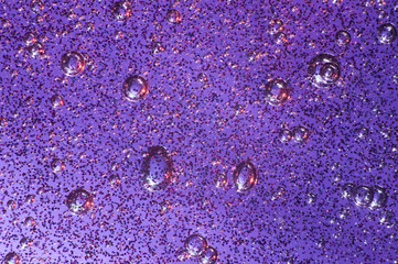 Violet slime with glittering particles
