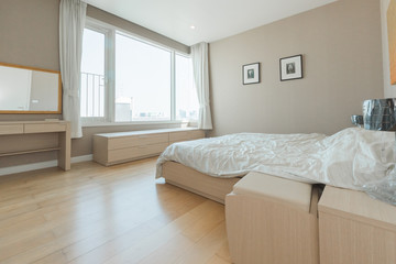 Fototapeta na wymiar Real Luxury Interior design in bedroom.